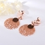 Show details for Hypoallergenic Rose Gold Plated Big Dangle Earrings with Easy Return
