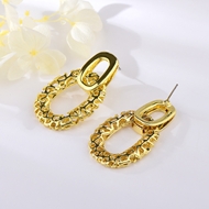 Picture of Latest Big Gold Plated Dangle Earrings