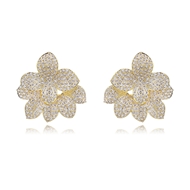 Picture of Luxury Gold Plated Stud Earrings in Flattering Style