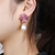 Picture of Delicate Cubic Zirconia Gold Plated Dangle Earrings