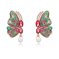 Picture of Impressive Colorful Gold Plated Dangle Earrings with Low MOQ