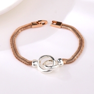 Picture of Zinc Alloy Rose Gold Plated Fashion Bracelet at Super Low Price