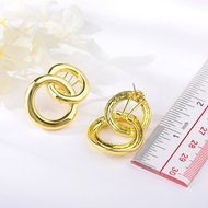 Picture of Hypoallergenic Gold Plated Medium Stud Earrings with Easy Return