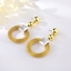 Show details for Dubai Gold Plated Dangle Earrings Online Only