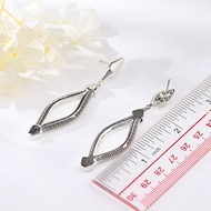 Picture of Wholesale Platinum Plated Big Dangle Earrings at Great Low Price