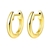 Picture of Copper or Brass Gold Plated Small Hoop Earrings with Full Guarantee