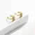 Picture of Staple Small White Clip On Earrings