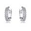 Show details for Nice Cubic Zirconia White Big Hoop Earrings