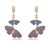 Picture of Luxury Purple Dangle Earrings with Fast Delivery