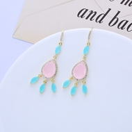 Picture of Purchase Gold Plated Colorful Dangle Earrings Exclusive Online