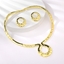 Show details for Trendy Gold Plated Zinc Alloy 2 Piece Jewelry Set with No-Risk Refund
