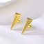 Show details for Trendy Gold Plated Copper or Brass Stud Earrings with No-Risk Refund