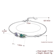 Picture of Hypoallergenic Platinum Plated Small Fashion Bracelet with Easy Return