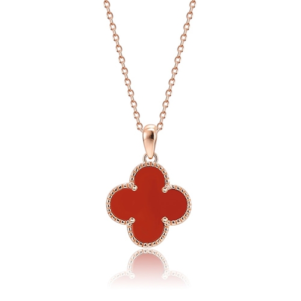 Picture of Reasonably Priced Rose Gold Plated Enamel Pendant Necklace with Low Cost