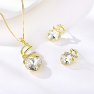 Picture of Independent Design Crystal Zinc-Alloy 2 Pieces Jewelry Sets