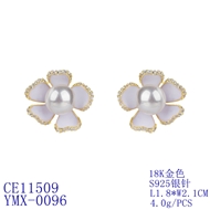 Picture of Need-Now White Copper or Brass Stud Earrings from Editor Picks