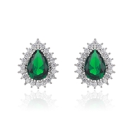 Picture of Copper or Brass Green Stud Earrings at Unbeatable Price