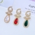 Picture of Nickel Free Gold Plated Big Dangle Earrings with No-Risk Refund