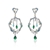 Picture of Low Cost Platinum Plated Cubic Zirconia Dangle Earrings with Low Cost