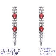 Picture of Featured Red Big Dangle Earrings with Full Guarantee