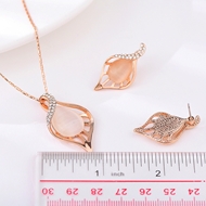 Picture of Amazing Opal Rose Gold Plated 2 Piece Jewelry Set