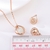 Picture of Funky Small Rose Gold Plated 2 Piece Jewelry Set