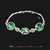 Picture of Online Shopping Platinum Plated Swarovski Element Bracelets