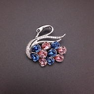 Show details for Low Cost Platinum Plated swan Brooche in Exclusive Design Show details for Low Cost Platinum Plated swan Brooche in Exclusive Design