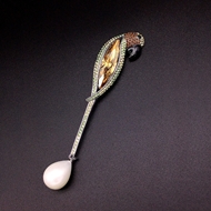 Show details for Bulk Platinum Plated Zinc Alloy Brooche with Unbeatable Quality Show details for Bulk Platinum Plated Zinc Alloy Brooche with Unbeatable Quality