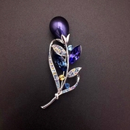 Show details for Impressive Platinum Plated Medium Brooche with 3~7 Day Delivery