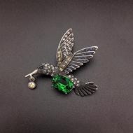 Show details for Famous Swarovski Element Green Brooche Show details for Famous Swarovski Element Green Brooche