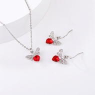 Show details for Fancy Small Love & Heart 2 Piece Jewelry Set Show details for Fancy Small Love & Heart 2 Piece Jewelry Set