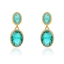 Show details for Copper or Brass Cubic Zirconia Dangle Earrings with Unbeatable Quality