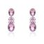 Show details for Platinum Plated Cubic Zirconia Dangle Earrings from Certified Factory