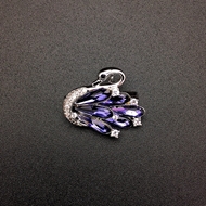 Show details for Swarovski Element Platinum Plated Brooche Online