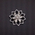 Picture of Designer Platinum Plated White Brooche for Female