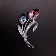 Show details for Trendy Platinum Plated Swarovski Element Brooche Factory Direct Show details for Trendy Platinum Plated Swarovski Element Brooche Factory Direct