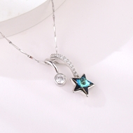 Show details for Unique Swarovski Element Colorful Pendant Necklace Show details for Unique Swarovski Element Colorful Pendant Necklace
