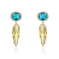 Picture of Fast Selling Yellow Copper or Brass Dangle Earrings from Editor Picks