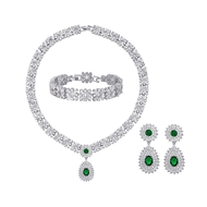 Show details for Luxury Green 3 Piece Jewelry Set with Speedy Delivery Show details for Luxury Green 3 Piece Jewelry Set with Speedy Delivery