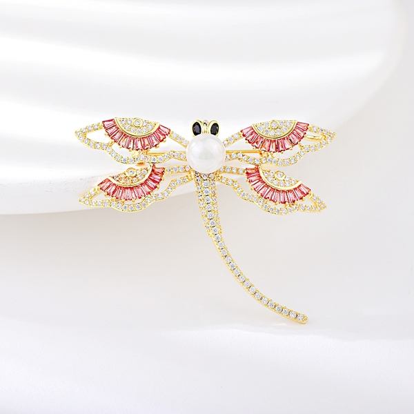 Picture of Delicate Gold Plated Brooche for Ladies