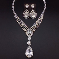 Show details for Zinc Alloy White 2 Piece Jewelry Set in Exclusive Design Show details for Zinc Alloy White 2 Piece Jewelry Set in Exclusive Design