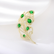 Picture of Featured Green Delicate Brooche with 3~7 Day Delivery