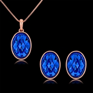 Picture of Classic Platinum Plated 2 Piece Jewelry Set with Beautiful Craftmanship