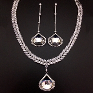 Show details for Famous Swarovski Element Zinc Alloy 2 Piece Jewelry Set Show details for Famous Swarovski Element Zinc Alloy 2 Piece Jewelry Set