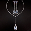 Show details for Hot Selling Blue Platinum Plated 2 Piece Jewelry Set from Top Designer