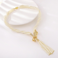 Show details for Hypoallergenic Gold Plated Copper or Brass Y Necklace with Easy Return Show details for Hypoallergenic Gold Plated Copper or Brass Y Necklace with Easy Return