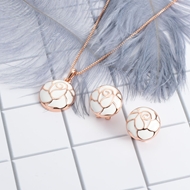 Picture of Buy Rose Gold Plated White 2 Piece Jewelry Set with Wow Elements