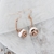 Picture of Beautiful Enamel Rose Gold Plated Dangle Earrings