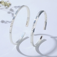 Picture of 999 Sterling Silver Small Fashion Bangle with Fast Delivery